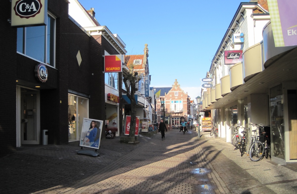 Fußgängerzone auf Texel in Den Burg